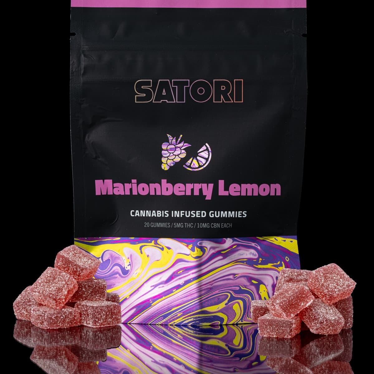 Satori Marionberry Lemon | 100mg Distillate Gummies | Satori