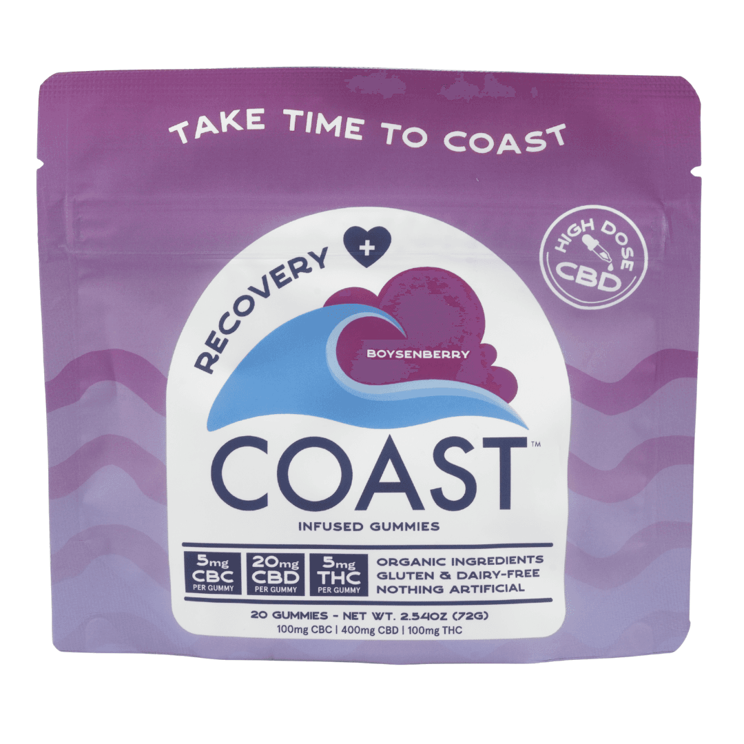 COAST Cannabis Co. Boysenberry | 1:4:1 (THC:CBD:CBC) | Gummies | 5mg | 20pk