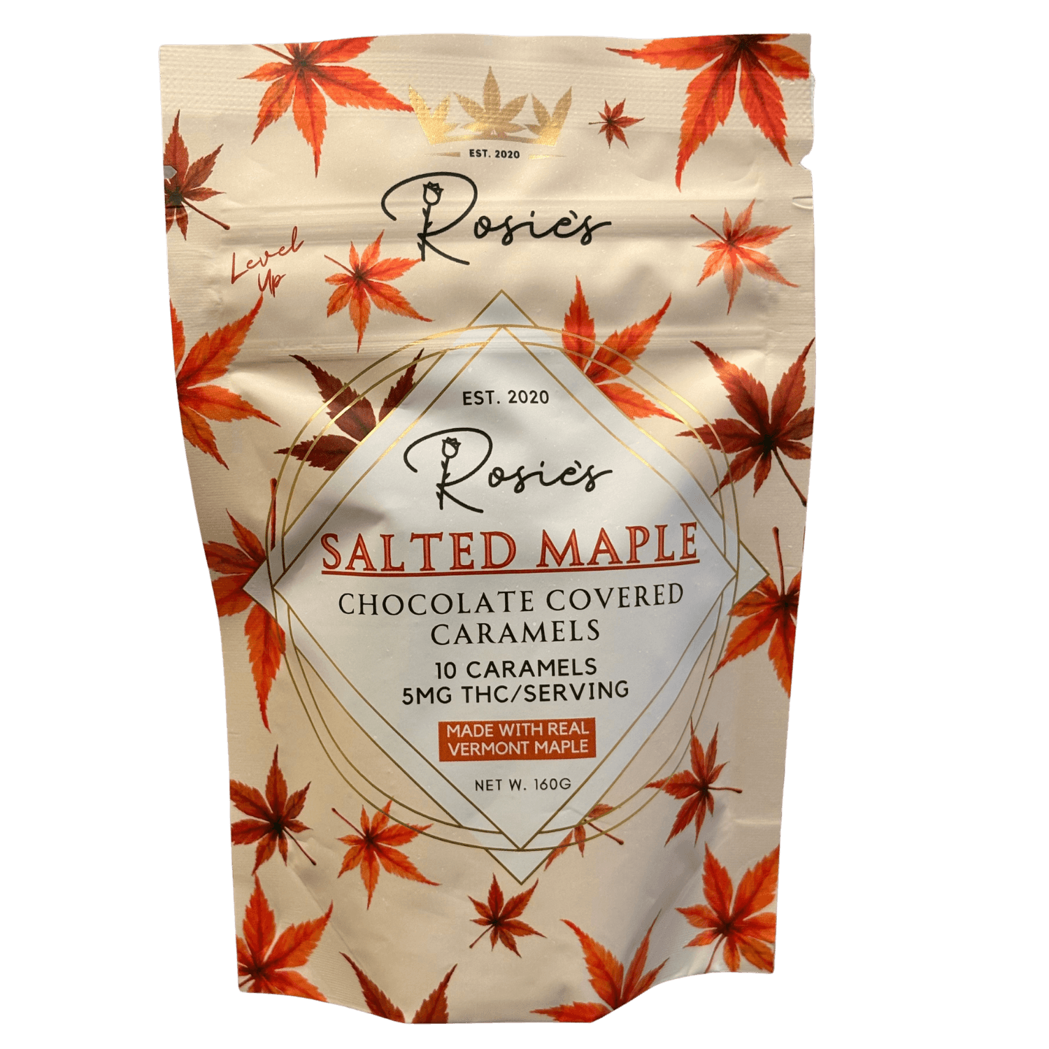 Rosie's CHOCOLATE COVERED SALTED MAPLE CARAMELS ROSIE'S