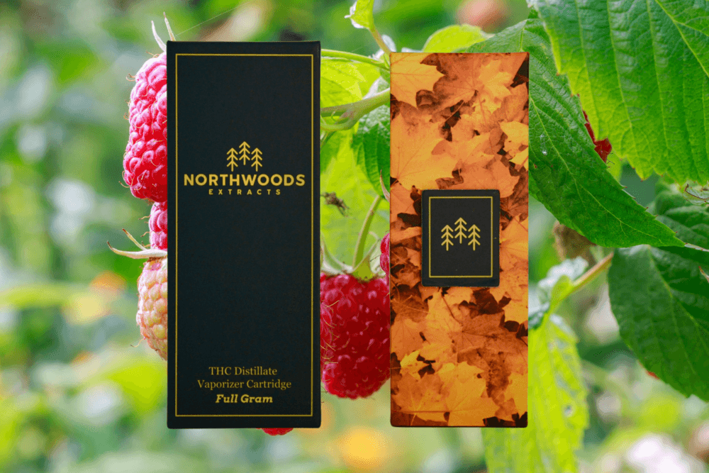 Northwoods Extracts Distillate Vape Cart | Raspberry Skywalker | Northwoods Extracts