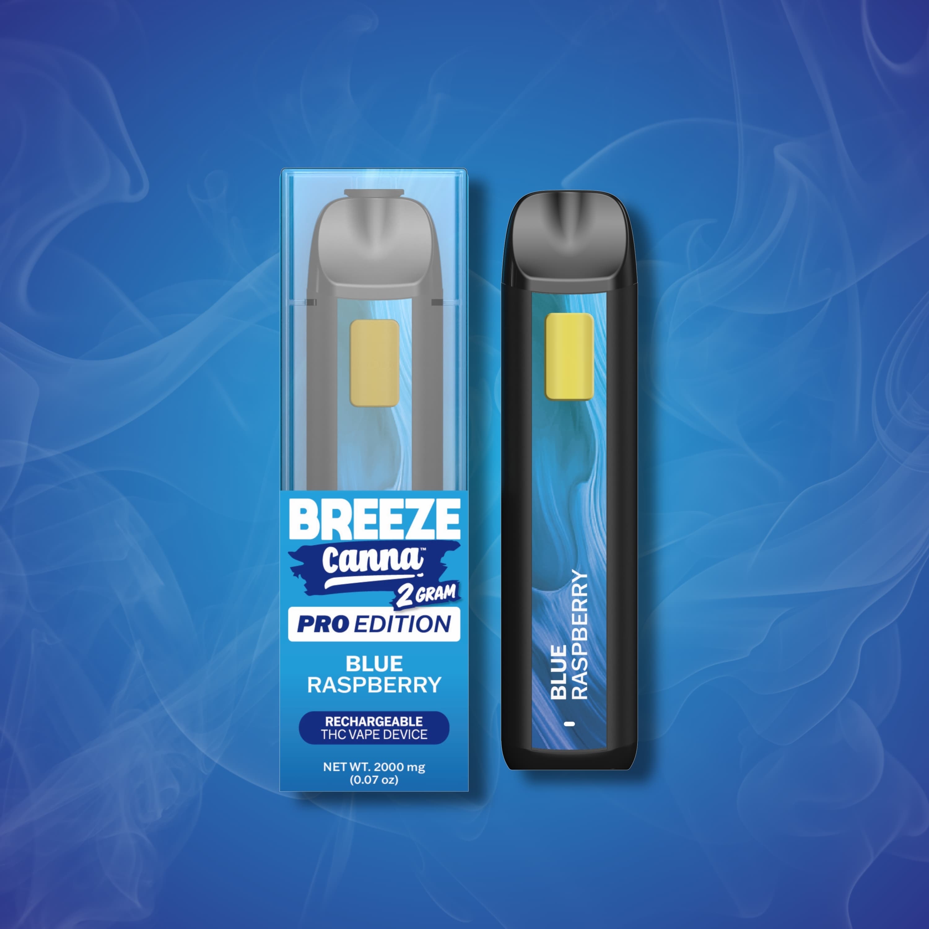 BREEZE Canna Blue Raspberry Rechargeable Disposable [2000mg]