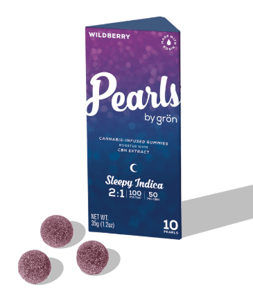 Grön 2:1 Wildberry Pearls - THC/CBN - Indica