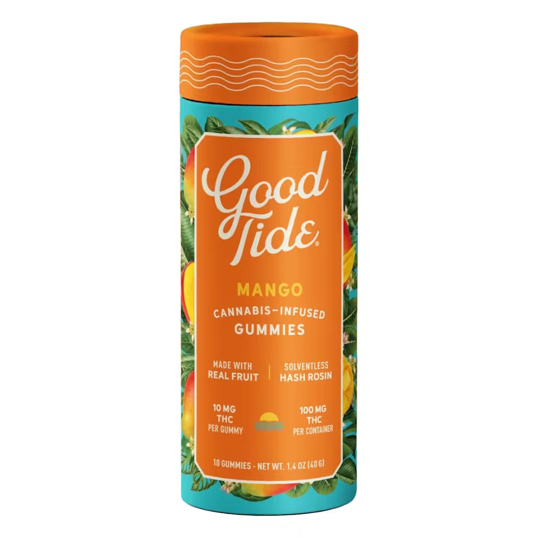 Good Tide Mango | 10mg | 10pk Rosin Gummies | Good Tide