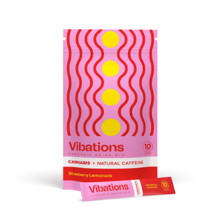 Vibations Strawberry Lemonade | 50mg | 2pk Drink Mix | Vibations