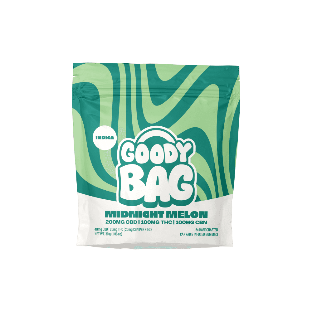 Goody Bag Midnight Melon | 40mg CBD: 20mg THC: 20mg CBN | 5pk Gummies | Goody Bag