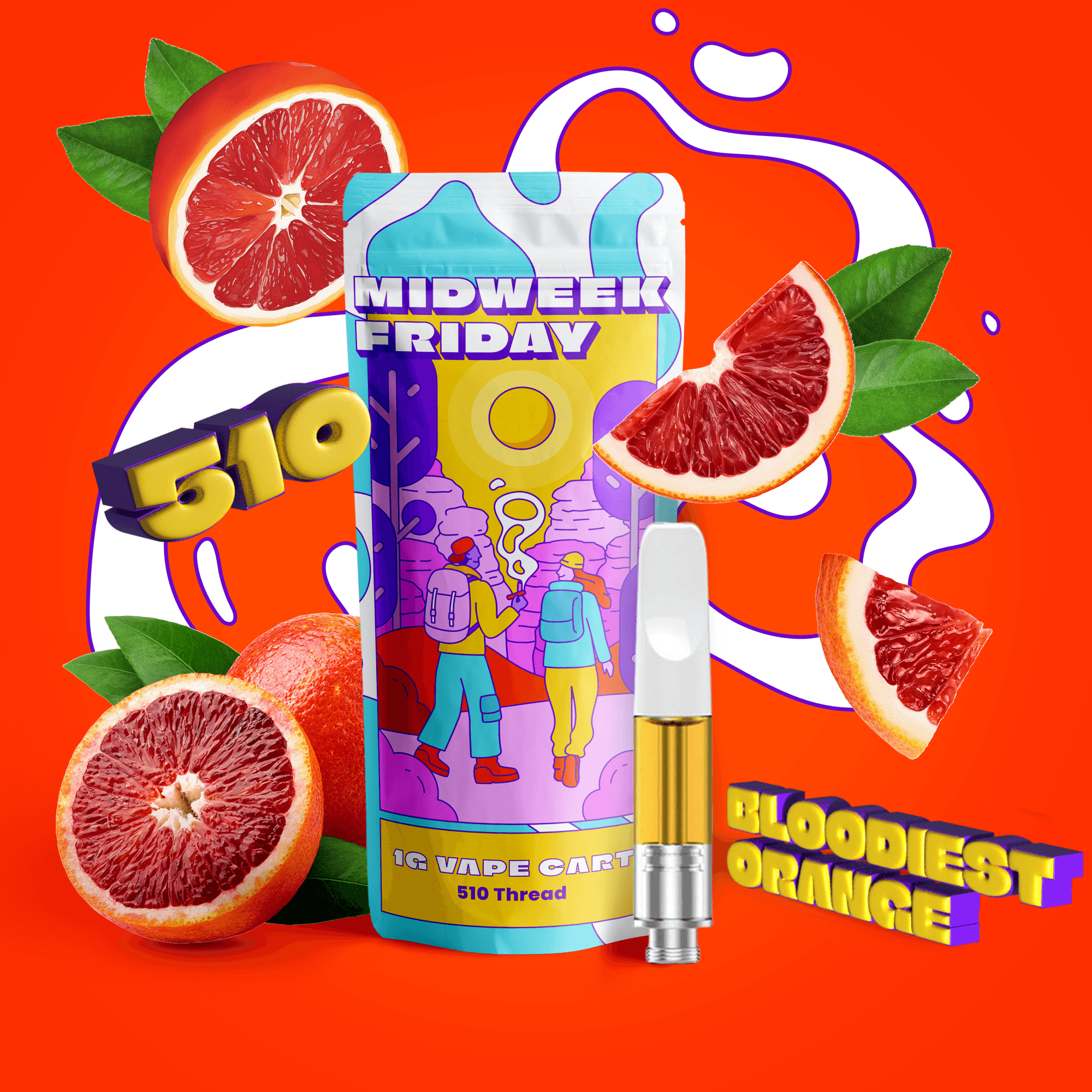 Midweek Friday Bloodiest Orange | 1g | Vape | Midweek Friday