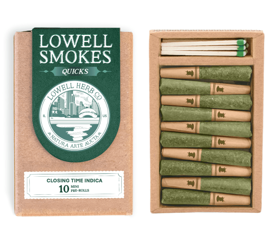 Lowell Herb Co. Closing Time Indica Quicks- 10 Pack Pre Rolls