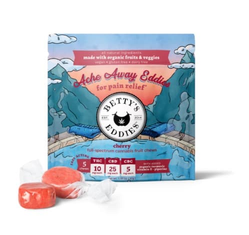 Betty's Eddies Cherry 1:4:.5 Fruit Chews - 10 Pack