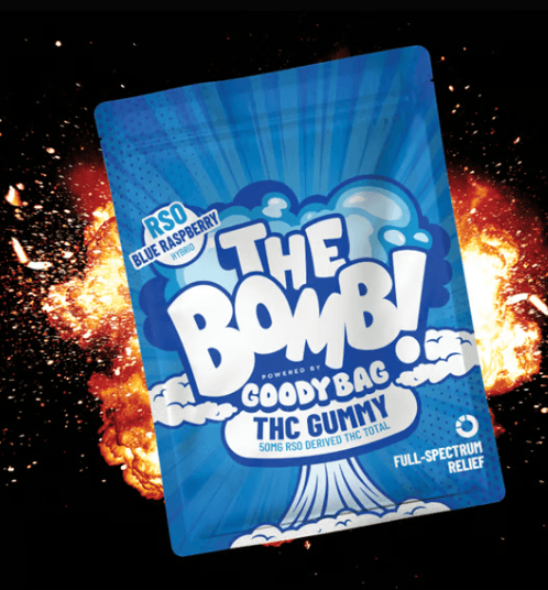 Goody Bag BOMB Blue Raspberry Hybrid Gummy - 1 Pack