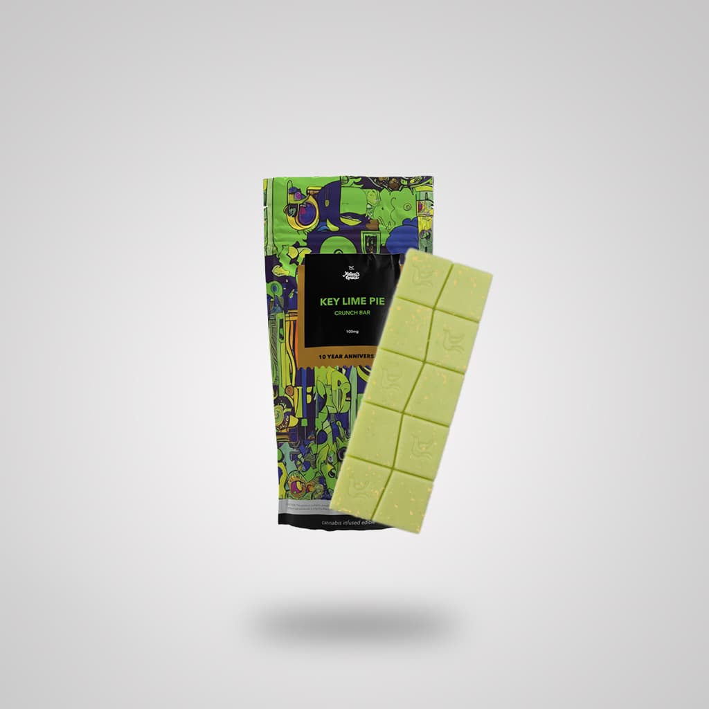Nature's Grace and Wellness Key Lime Pie Crunch White Chocolate Bar | 100mg | Nature's Grace