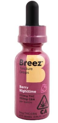 BREEZ 1:1 THC:CBN Nighttime Berry Mint Tincture