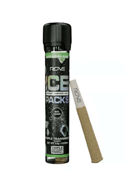 Ice Packs Infused Pre-roll - Ice Packs - Purple Trainwreck (H) - 1g