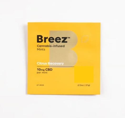 BREEZ Citrus Recovery Mints CBD - 1 Pack