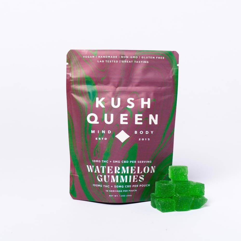 Kush Queen Watermelon 2:1 Gummies 10pk [50mg CBD | 100mg THC]