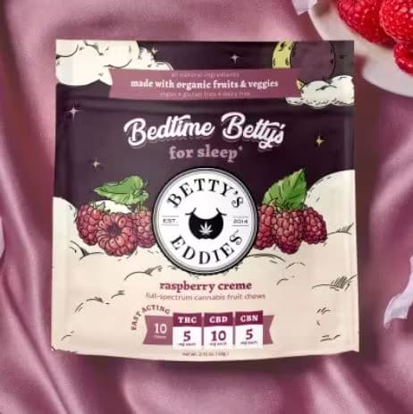 Betty's Eddies Betty's Eddies Fruit Chews Raspberry Creme (I) 1pk 50mg