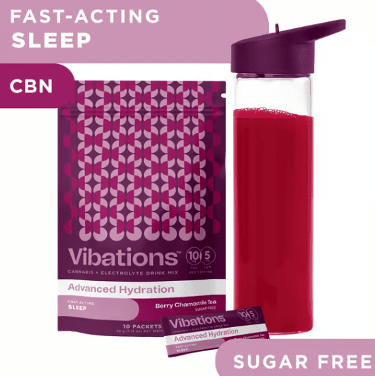 Vibations Vibations Drink Mix Berry Chamomile Tea + CBN (I) 10pk 100mg