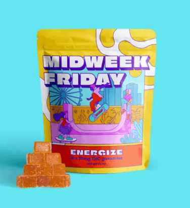 Midweek Friday Tangerine | 10pk Energize Gummies | 100mg (10pk)