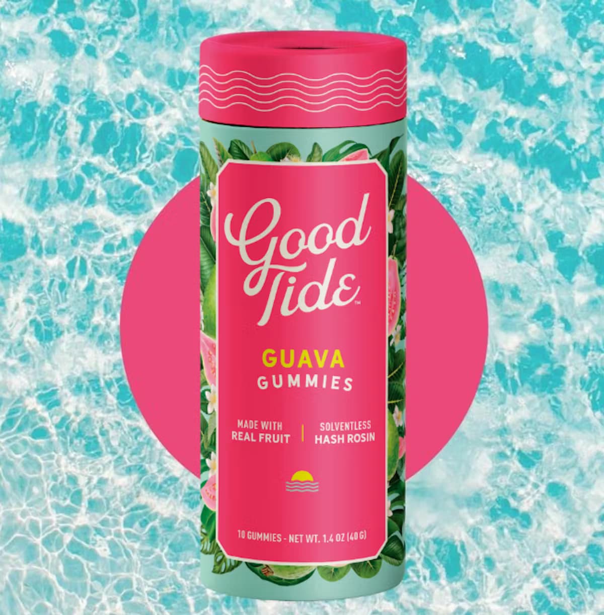 Good Tide GOOD TIDE Gummies 100mg Solventless: Guava 10pc