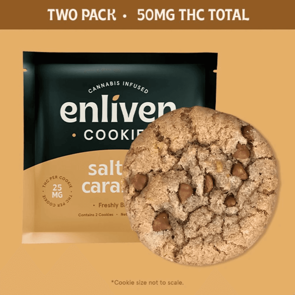 Enliven ENLIVEN Cookies 50mg: Salted Caramel 2pc