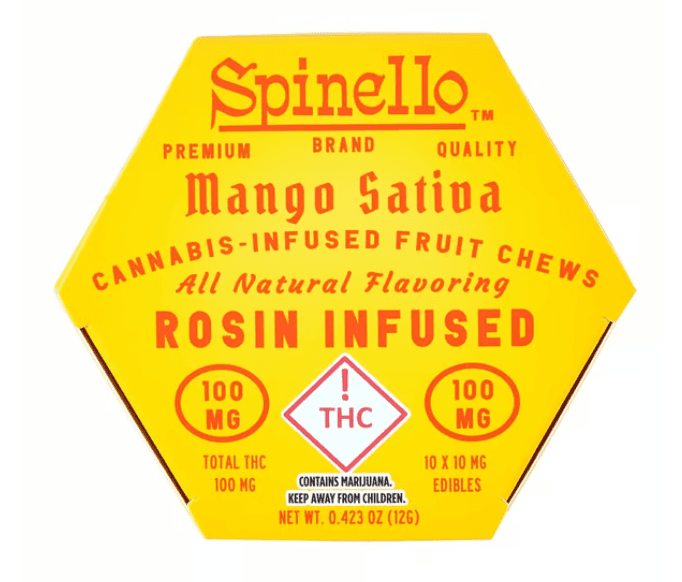 Spinello Spinello Rosin Infused Mango 100mg 1pk Fruit Chew