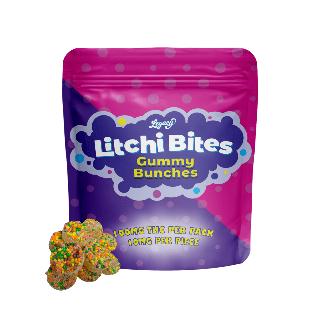 Legacy Gummy Litchi Bites [10pk] | 100mg