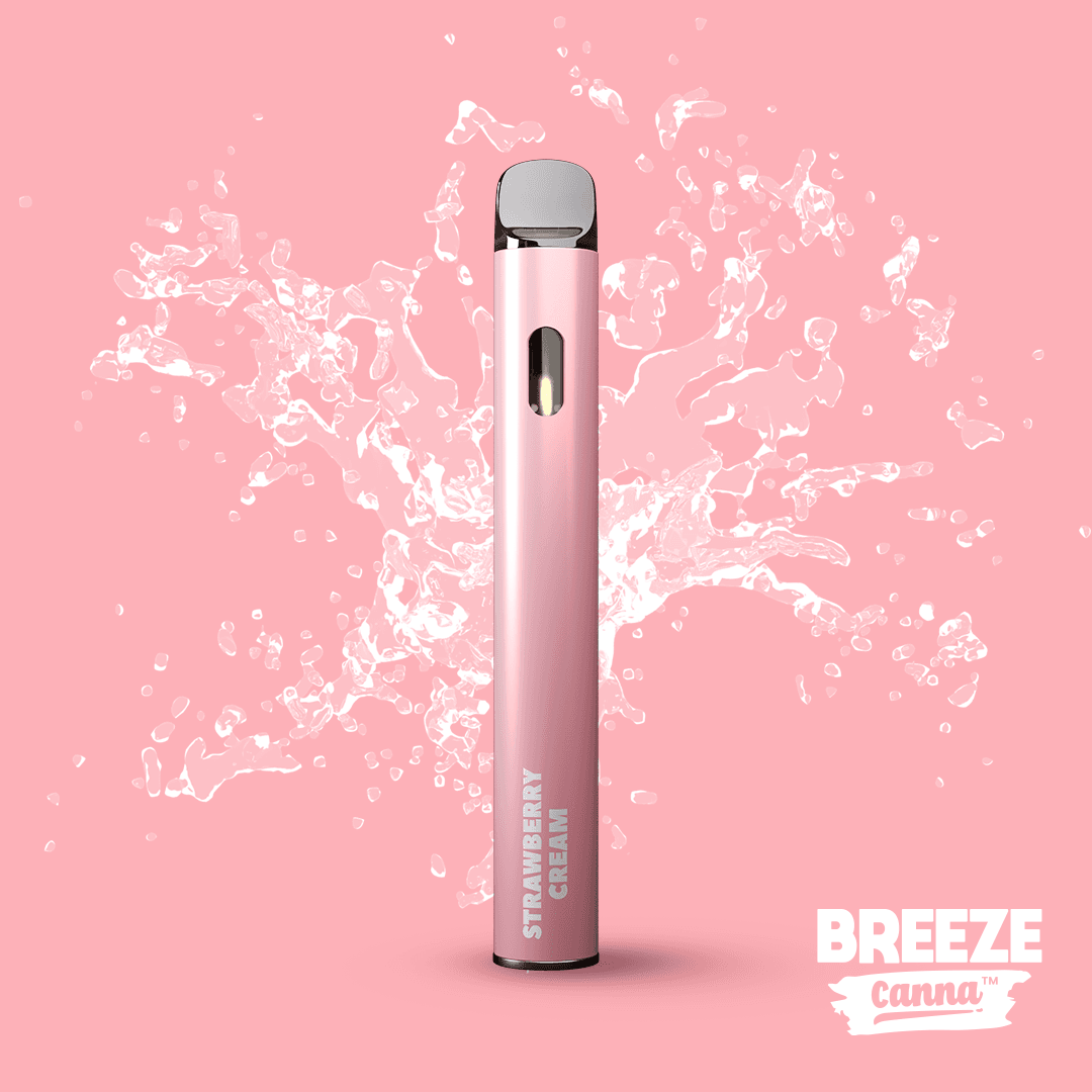 BREEZE Canna Strawberry Cream - Classic 1g PLUS Vape Device