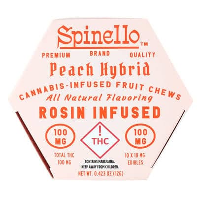 Spinello SPINELLO Gummies 100mg Live Rosin: Peach 1pc