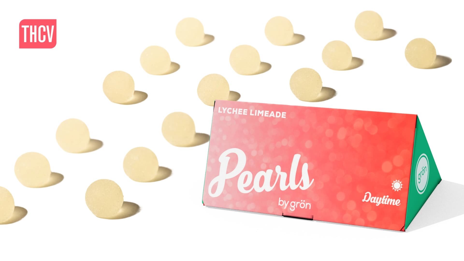 Grön 1:1:1 Lychee Limeade Pearls CBC:THCV:THC- 10 Pack