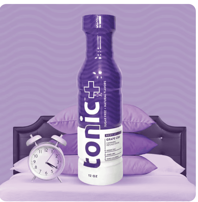 Tonic Infused Beverage - 12 oz. Grape CBN 1:4 CBN:THC (100mg)