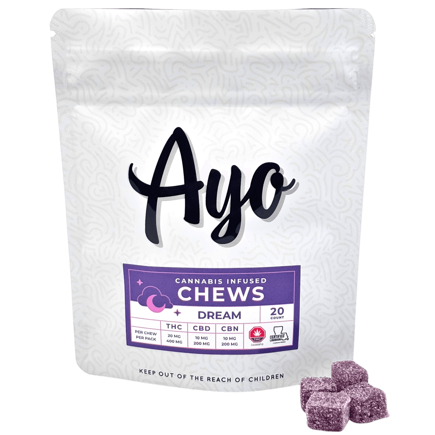 AYO CHEW | DREAM 20MG:10MG | 20CT | AYO