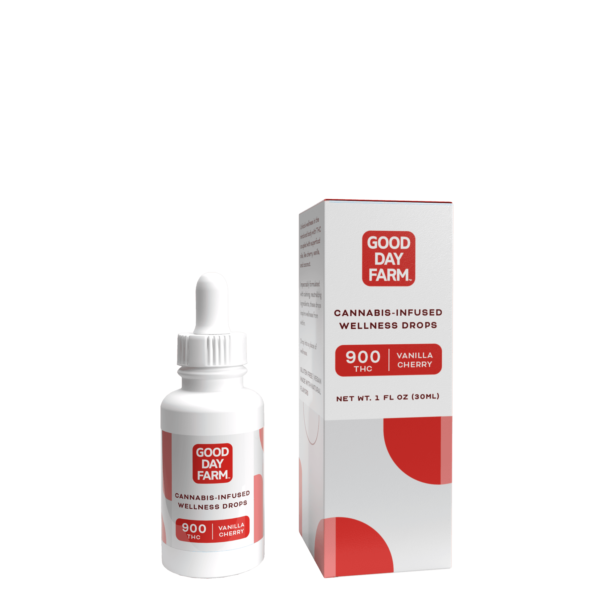 Good Day Farm GDF: Tincture | Cherry Vanilla | 900mg