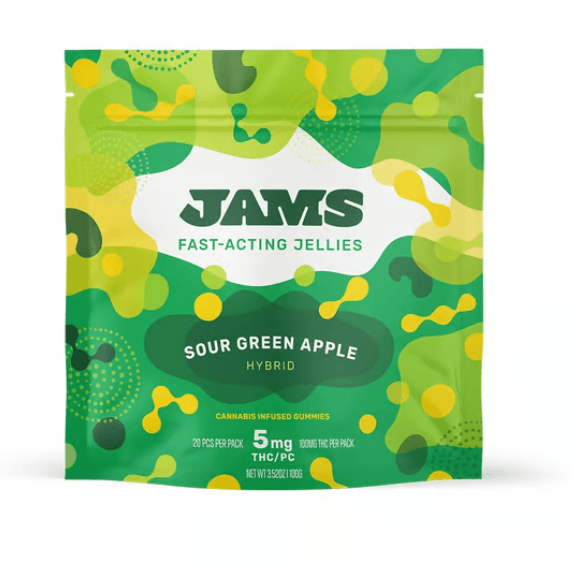 JAMS Hybrid Sour Green Apple Fast Acting Jellies