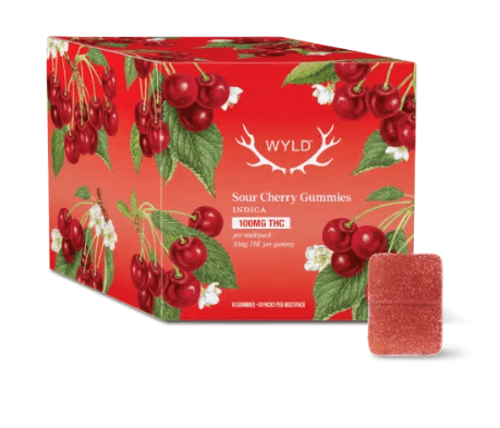Wyld Wyld Sour Cherry Indica Soft Chews 10pk