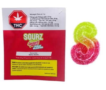 Spinach Spinach Sourz Fully Blasted Cherry Lime Soft Chew 1pk