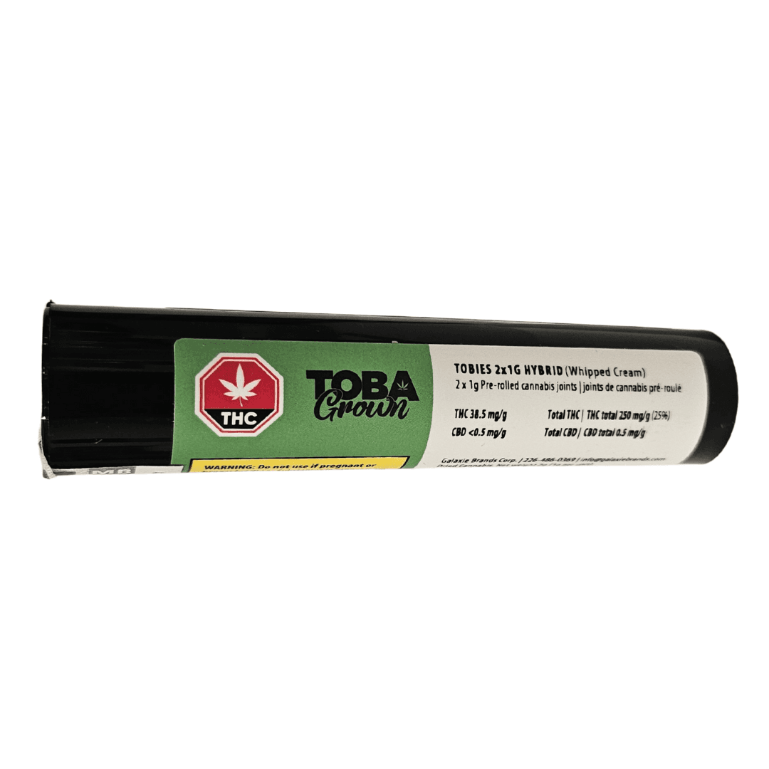 Tobagrown Tobagrown Tobies Hybrid Prerolls 2x1g
