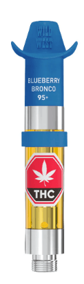 Wild West Wild West 95 Plus Blueberry Bronco Liquid Diamonds 510 Thread Cartridge 0.95g