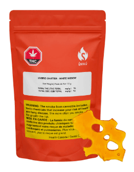 Sizzle Sizzle White Widow Hybrid Shatter 1g