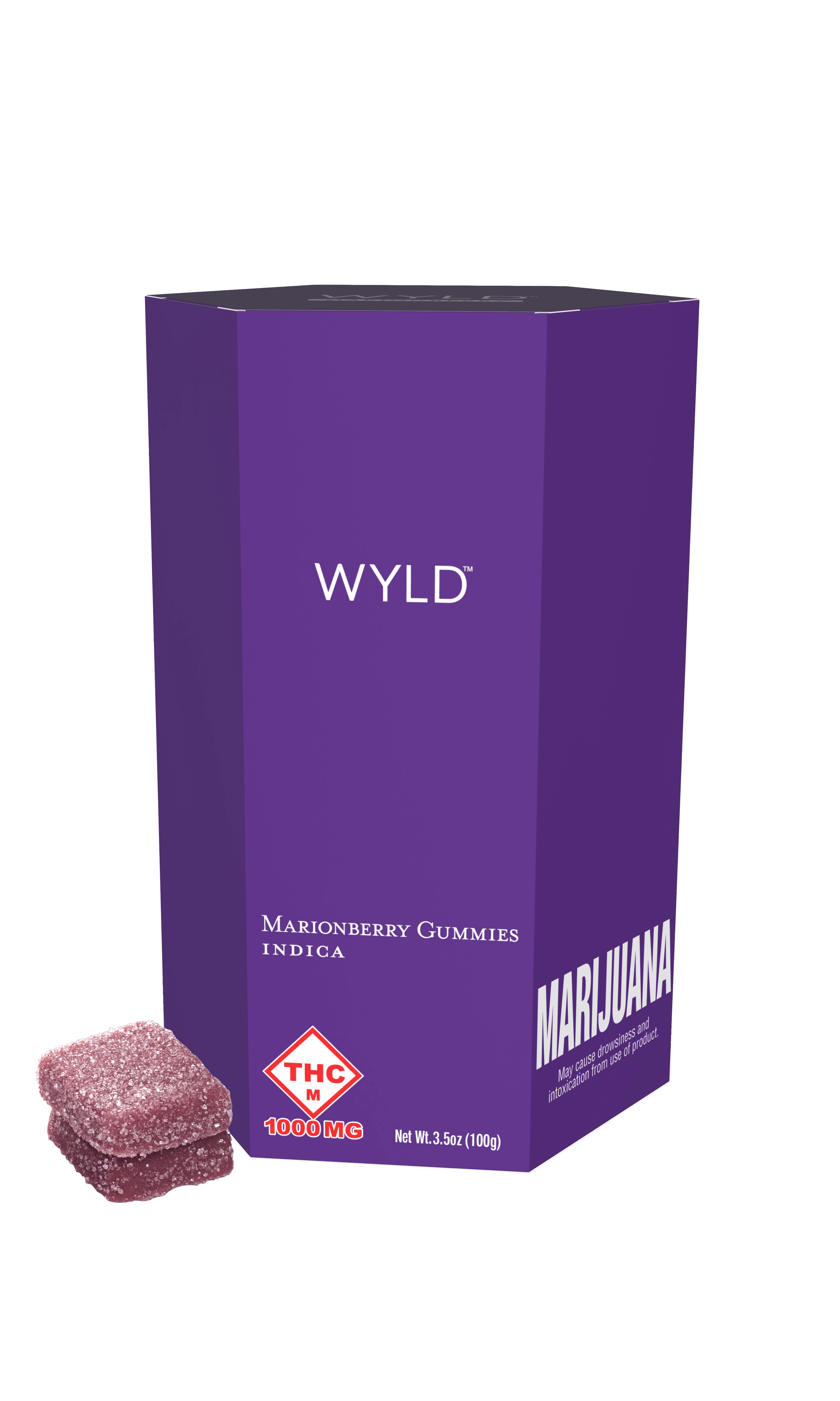 Wyld Gummies | Marionberry | 1000mg | 20pk