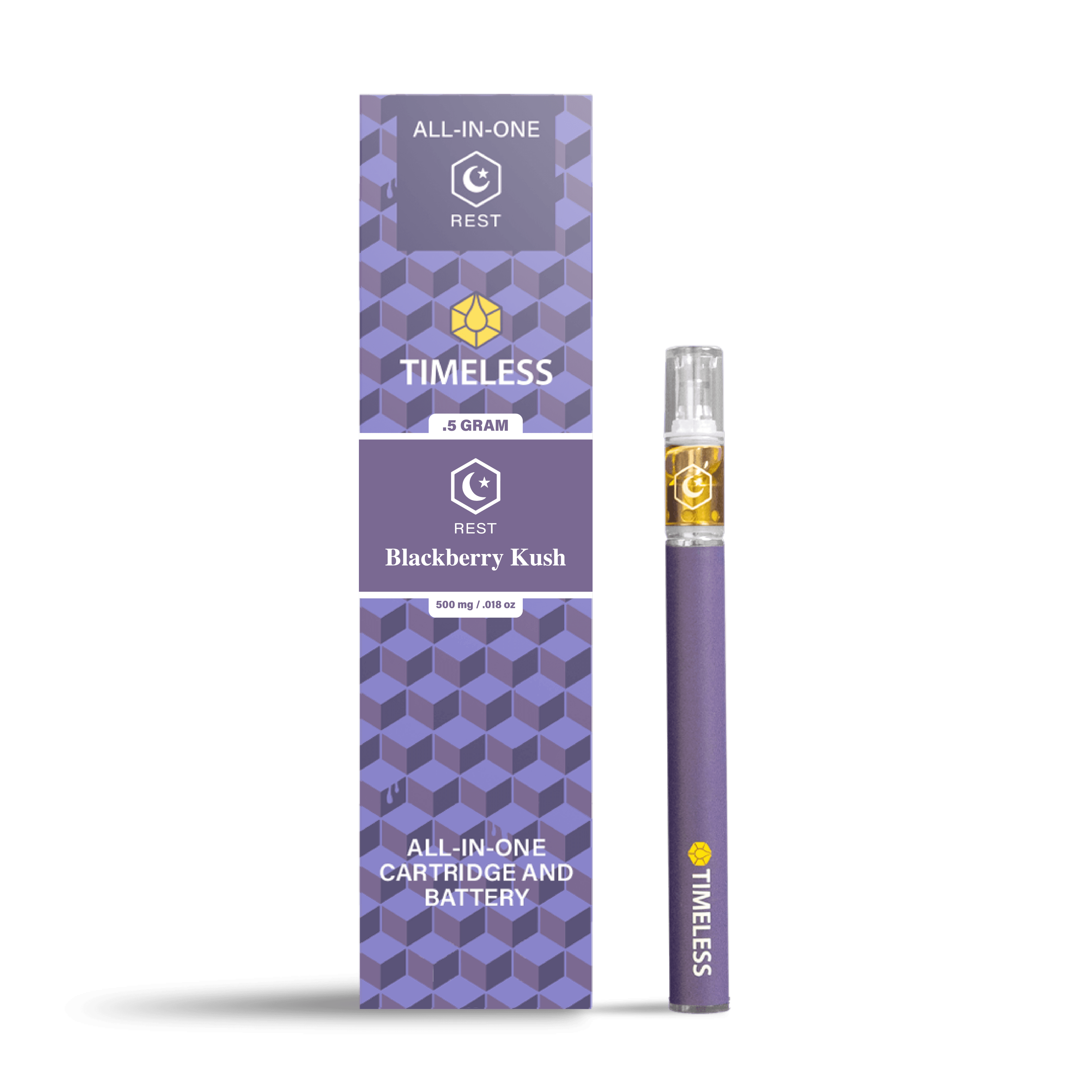 Timeless Vape | Blackberry Kush | All-In-One | 0.5g