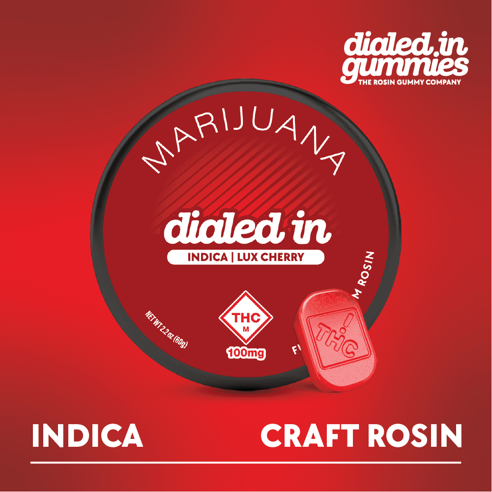 Dialed In Gummies Lux Cherry | Rosin Gummies | 100mg (10pcs)