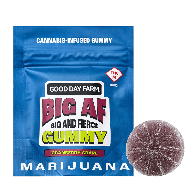 Good Day Farm GDF: Big AF Gummies | Cranberry Grape | 100mg | 1pk