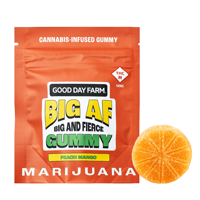 Good Day Farm GDF: Big AF Gummies | Peach Mango | 100mg | 1pk