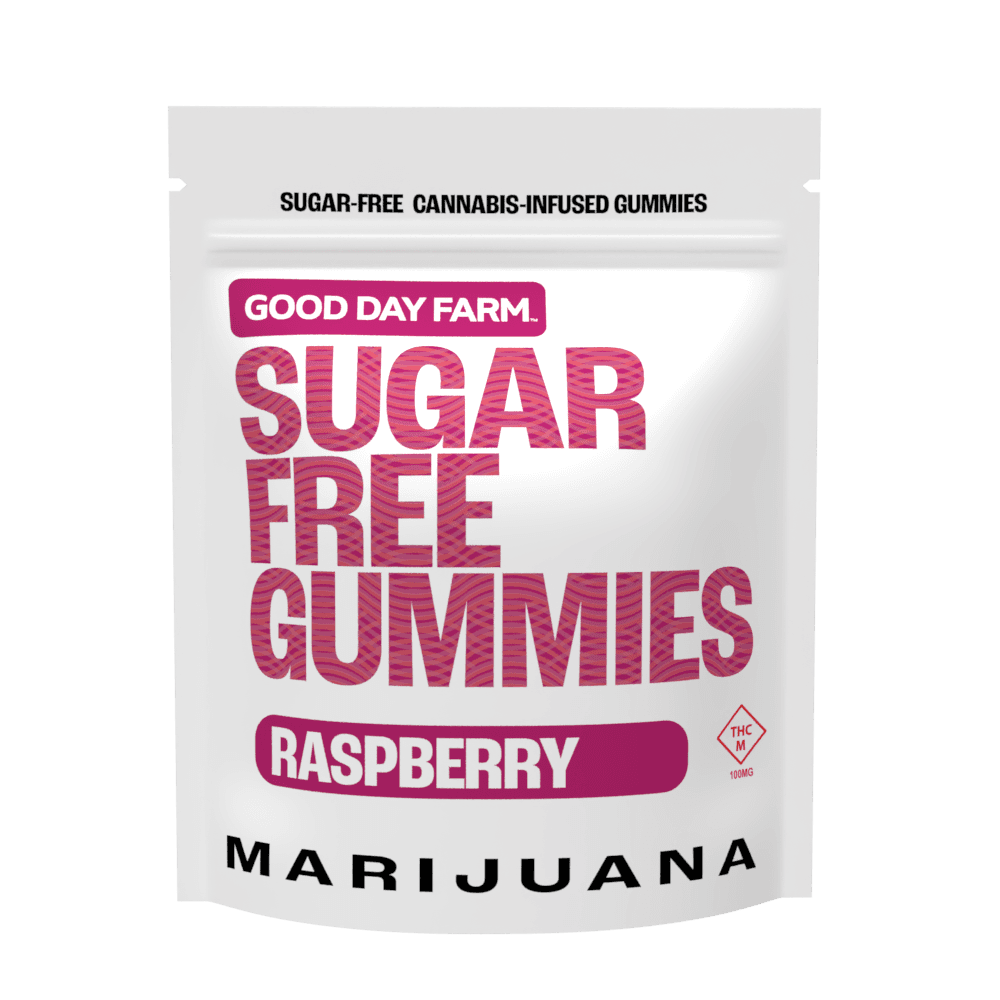 Good Day Farm GDF: Sugar-Free Gummies | Raspberry | 100mg | 10pk
