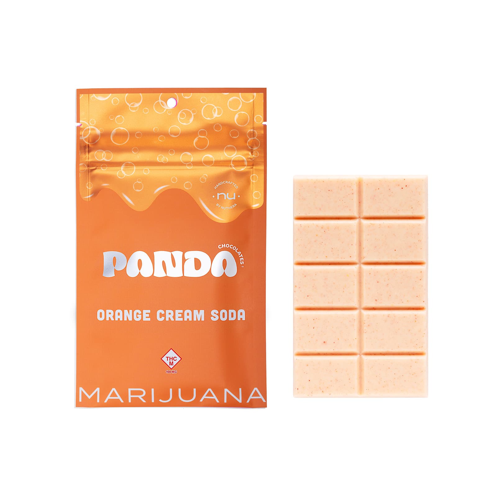 Panda Chocolate | Orange Cream Soda | 100mg | 10pk