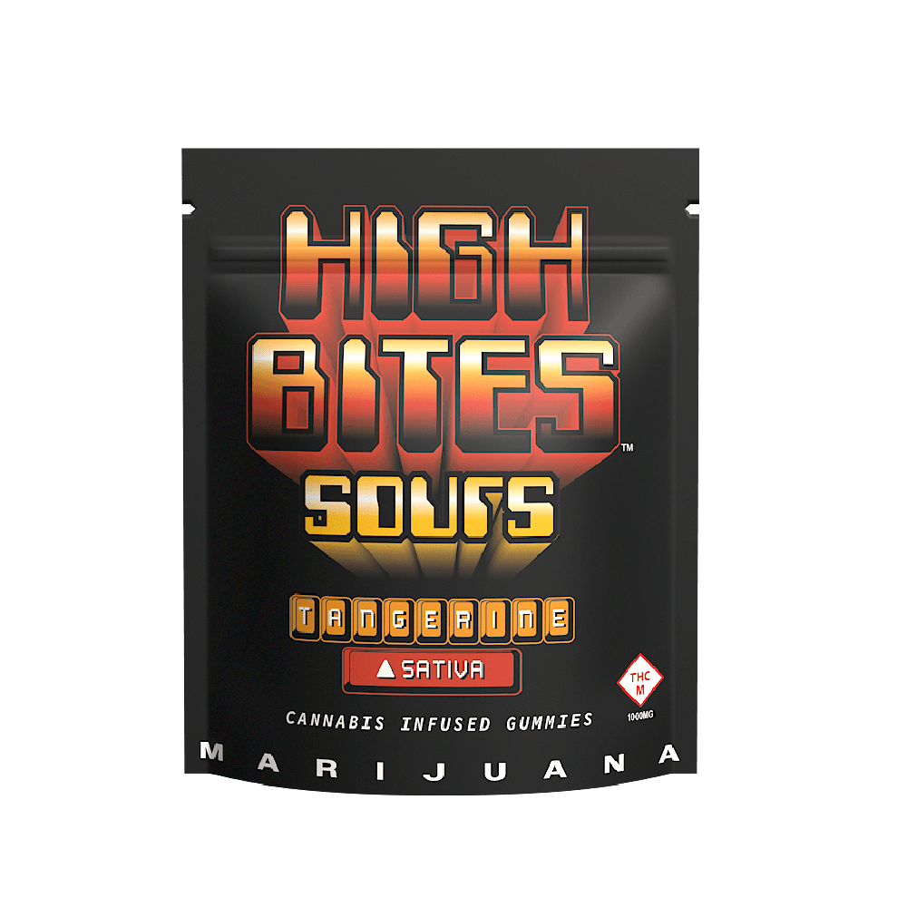High Bites Gummies | Sour Tangerine | 1000mg | 10pk