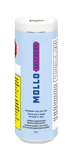 Mollo Wildberry Acai Seltzer - 355mL