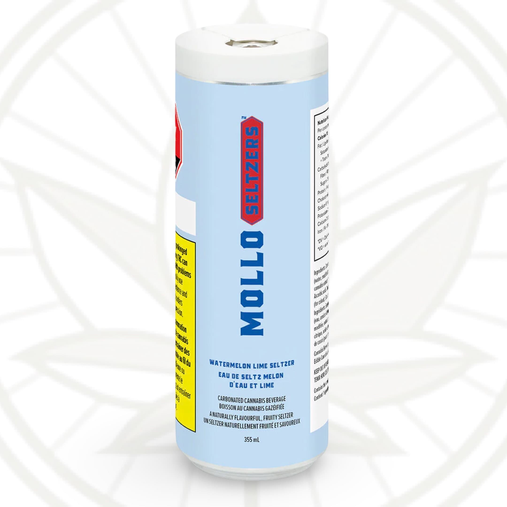 Mollo Mollo Watermelon Lime Seltzer 355ml