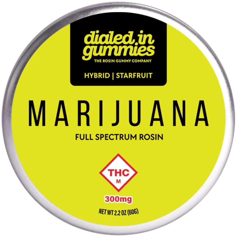 Dialed In Gummies 300mg - Strawberry - Rosin Gummies (10pk)