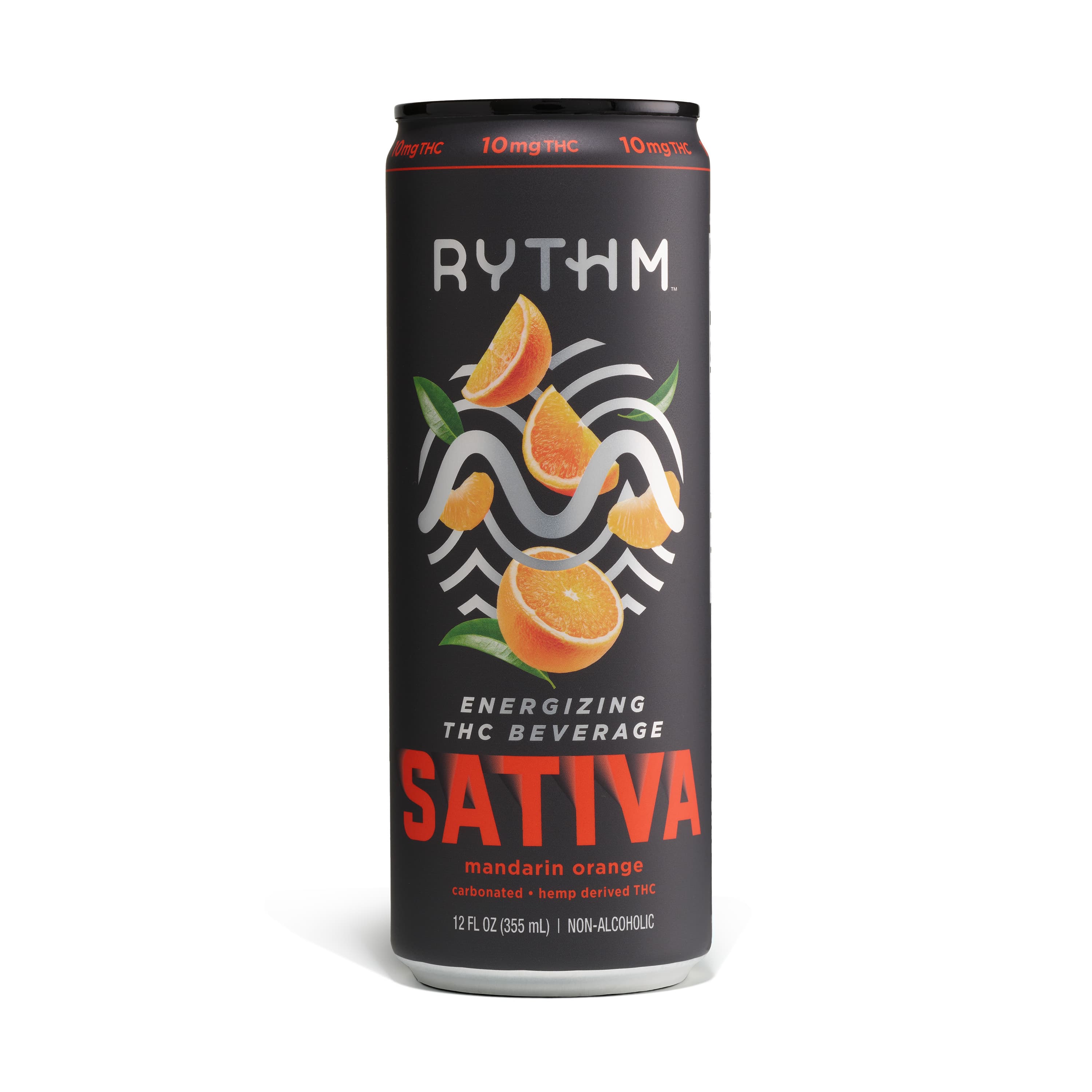 RYTHM Sativa Mandarin Orange Beverage- THC [12oz] (10mg THC)