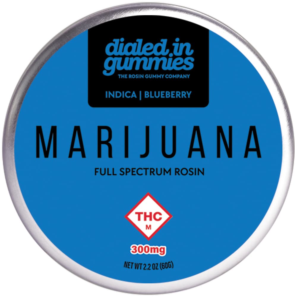 Dialed In Gummies 300mg - Blueberry - Rosin Gummies (10pk)